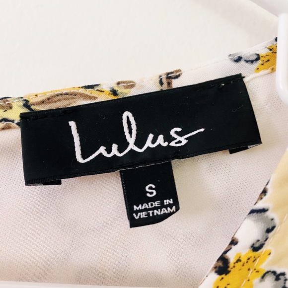 NWOT Dandy lion yellow pattern shift dress - Picture 5 of 7